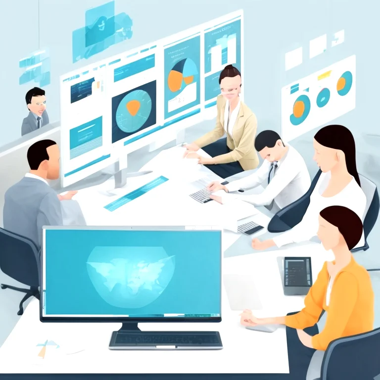 Business software development illustration